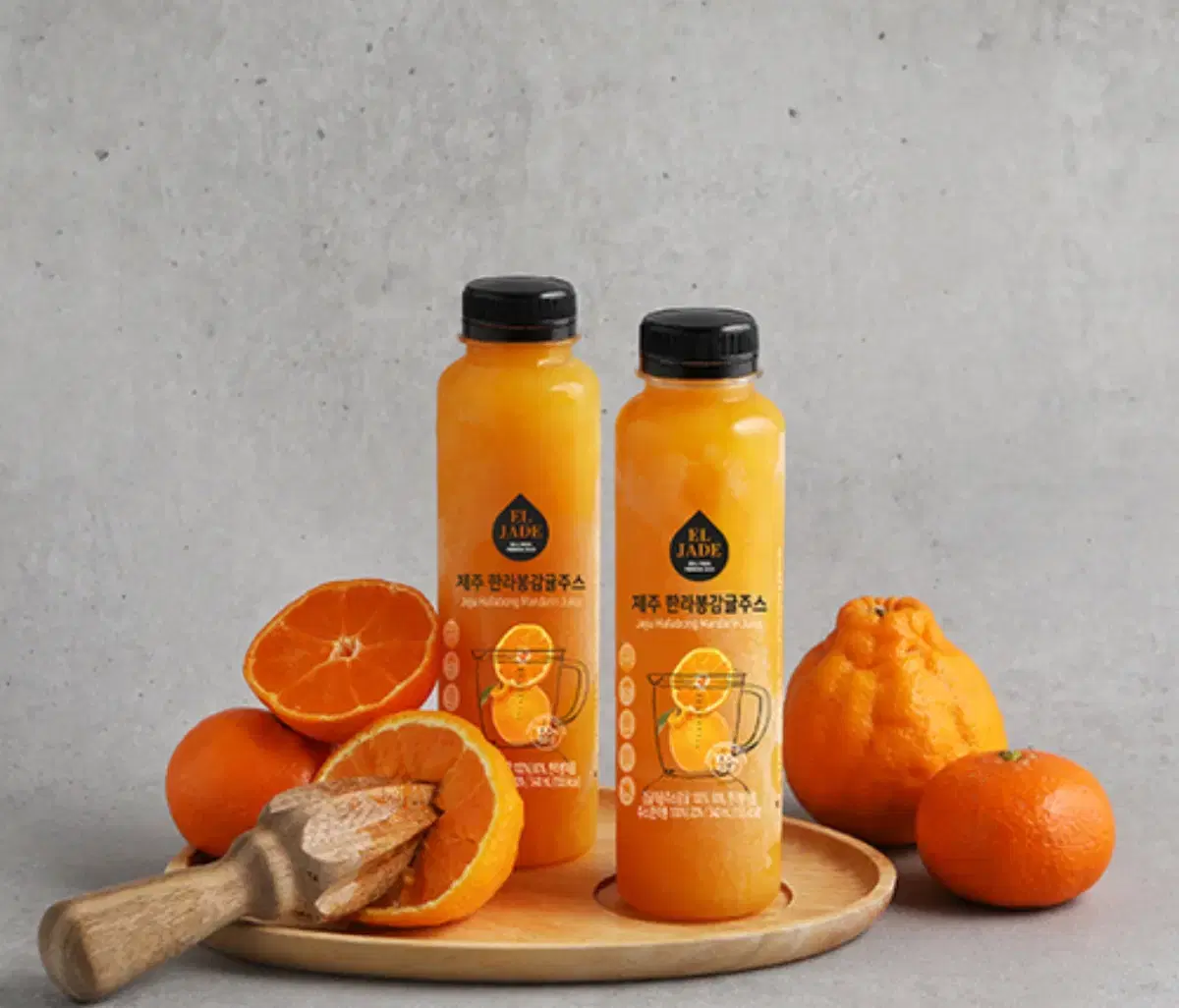 [엘제이드] 착즙 100% 제주 한라봉감귤주스 340mL*8병