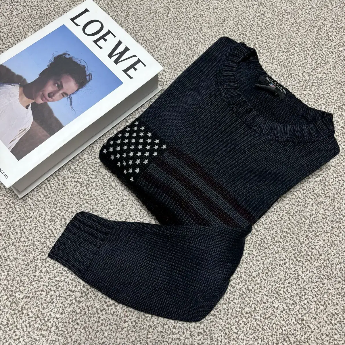 [택포] Unisex's Polo 폴로 성조기 니트 Knit [A+]
