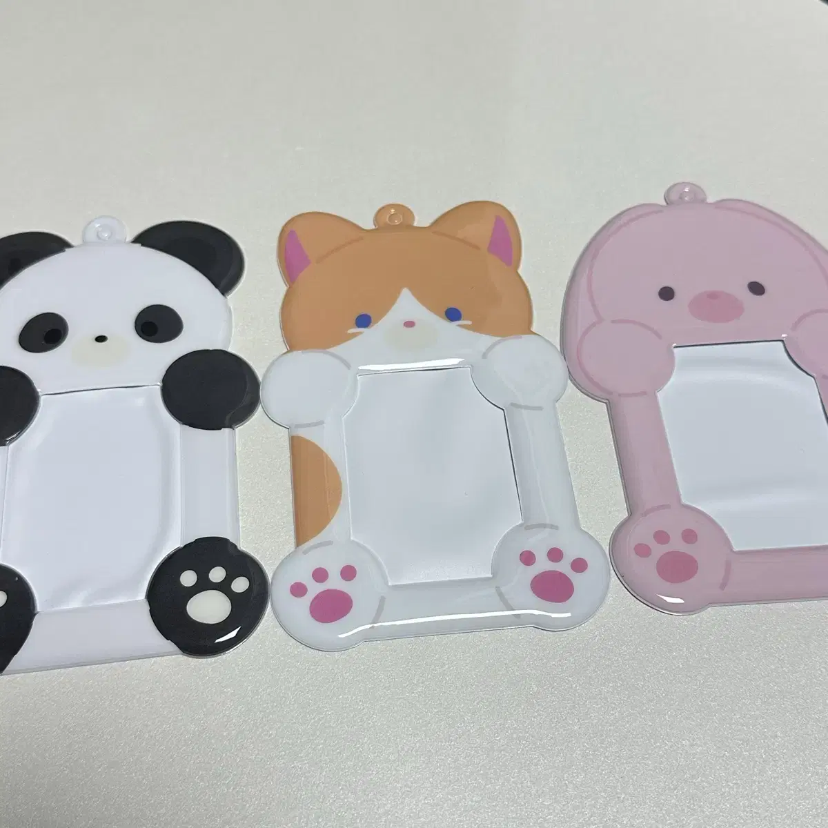동물 포카 홀더 3종 일괄 양도 판다 고양이 토끼 사쿠야 유우시