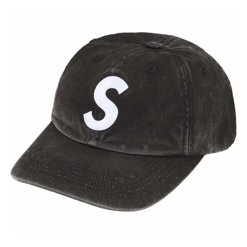 Supreme シュプリーム ピグメントSロゴ6-パネルキャップブラック