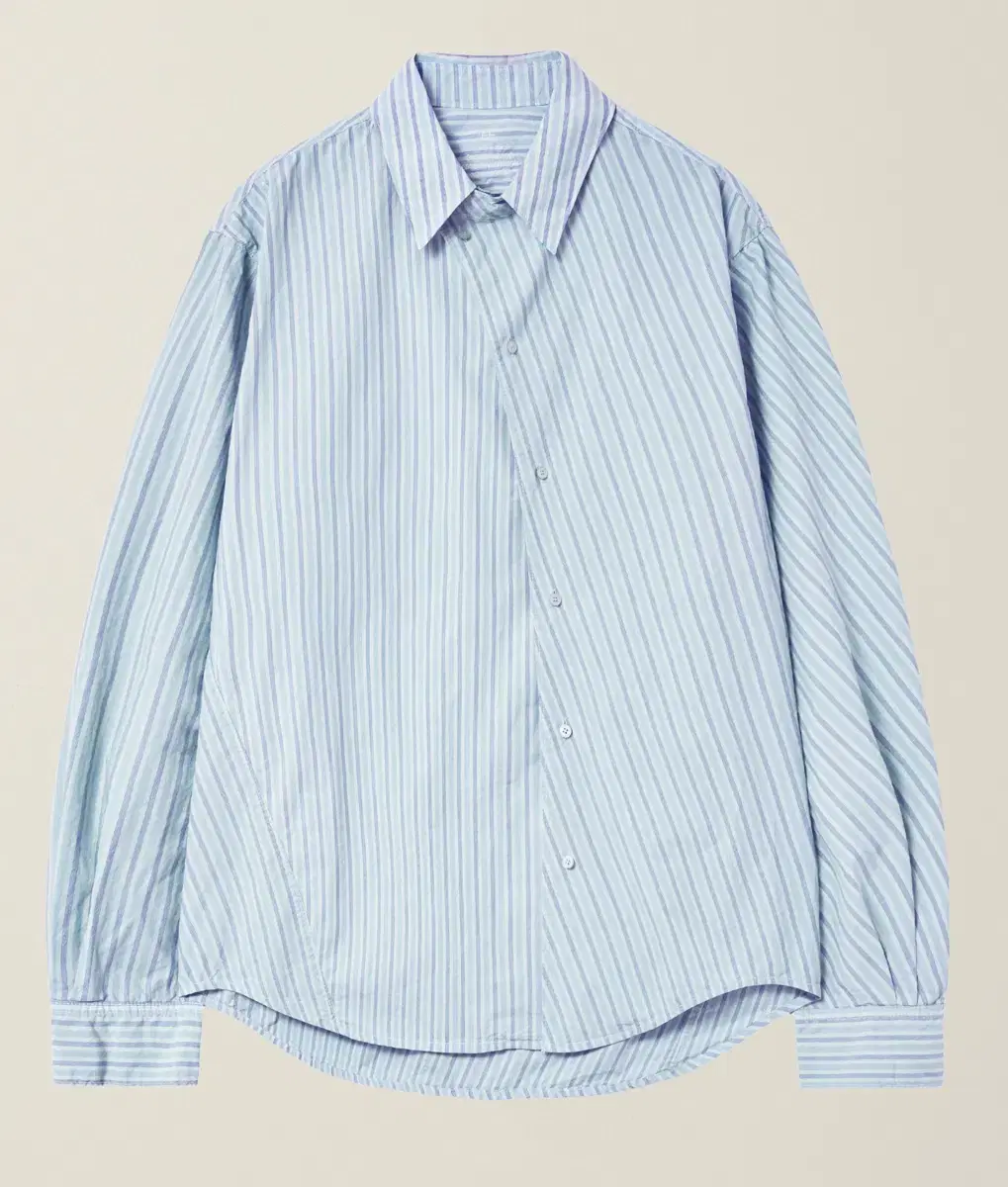누마레 EE 셔츠 (GARMENT DYED CURVED STRIPE)