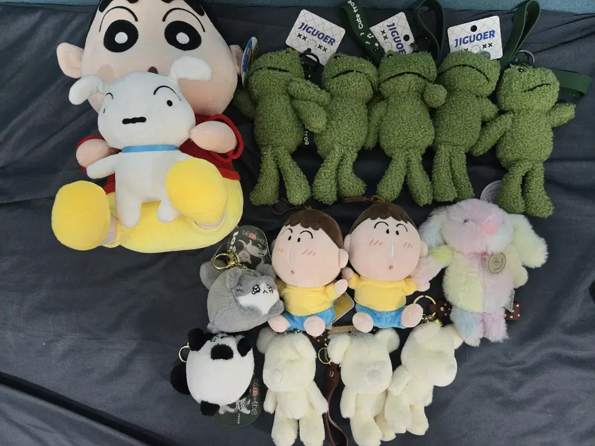 무료배송 짱구 맹구 키링 열쇠고리 진동 고양이 곤 개구리 레인보우 토끼
