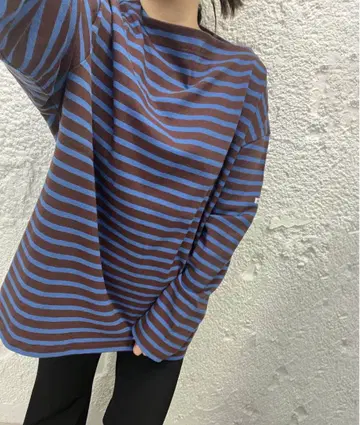 오르시발 코튼 루르드 B464 보더 티셔츠