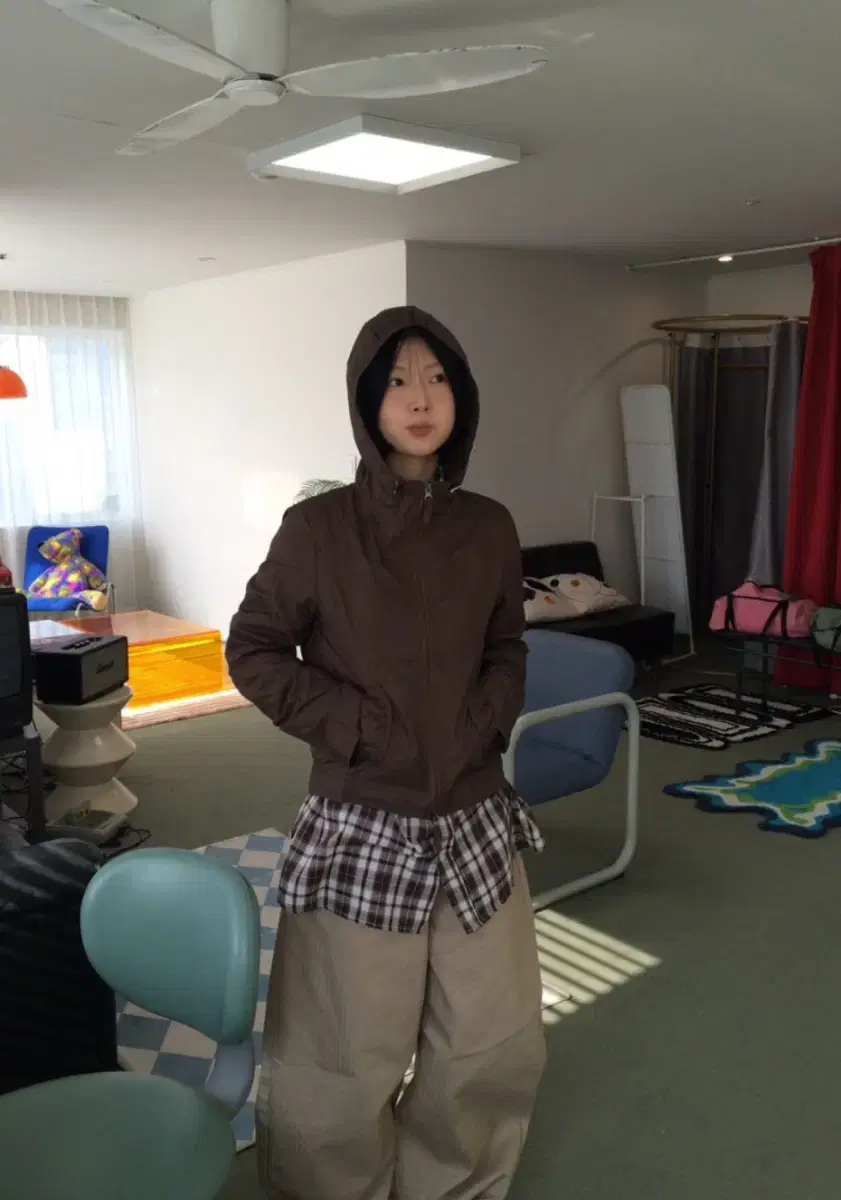 회렌 시오 윈드브레이커(브라운) 바람막이 점퍼