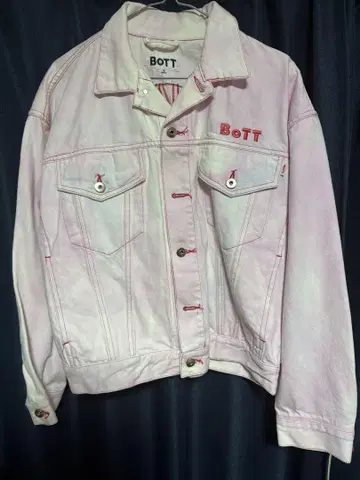 bott 데님 자켓 핑크