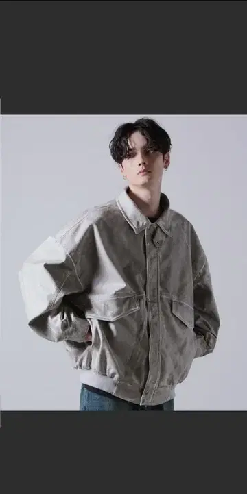 clel 하이 빈티지 인조 가죽 블루종 가격 인하 가능(설명란 참조)