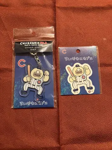 치이카와 (먼작귀) MLB 아크릴 키링 다이컷 스티커 오데 미사용 새상품