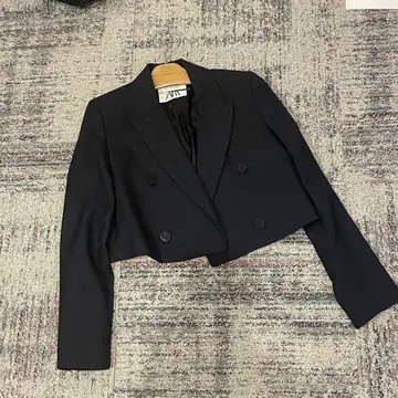 자라 숏 자켓 네이비 S