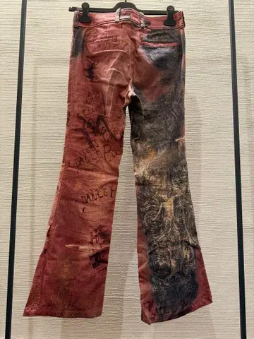 00s 아카이브 토네이도 마트 플레어 팬츠 y2k