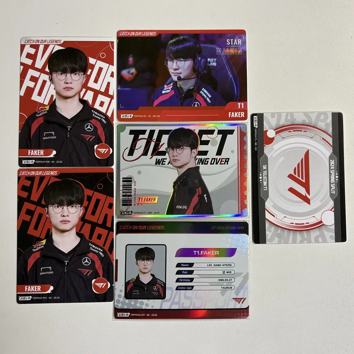T1 페이커 buffun 포카 일괄 양도