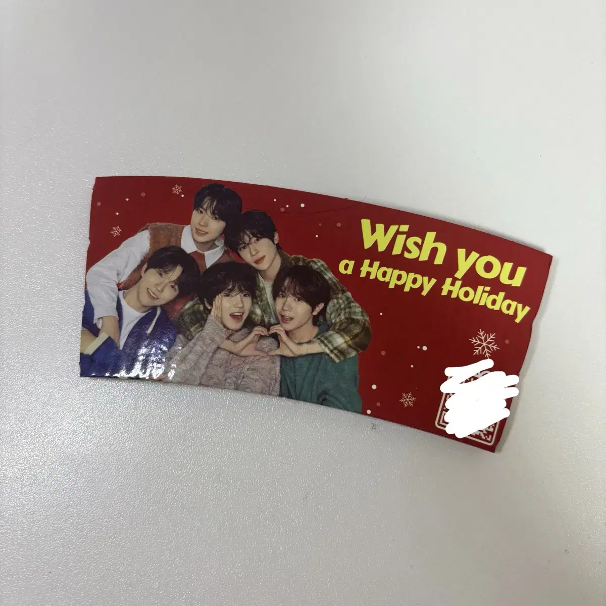 엔시티 위시 한정판 홀리데이 크리스마스 컵홀더 nct wish