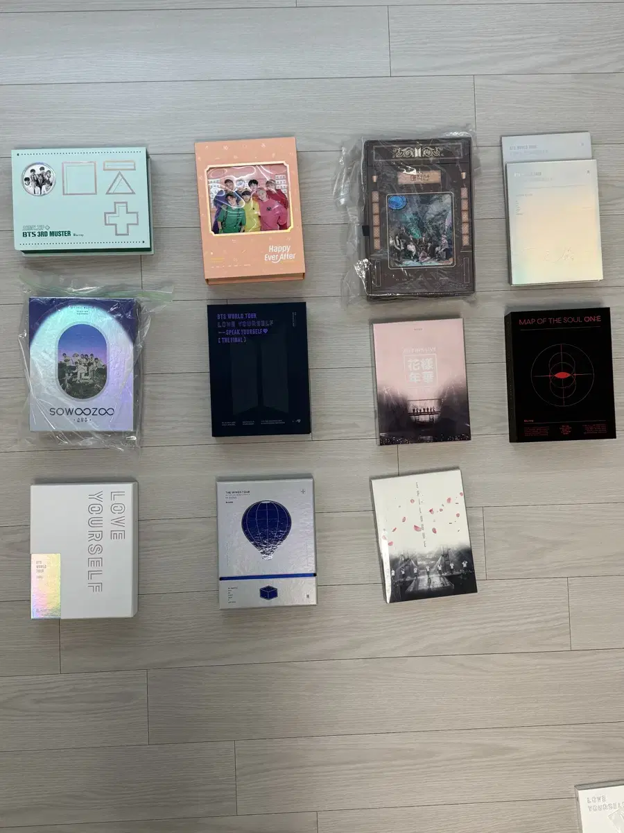 방탄소년단 BTS dvd & 블루레이 일괄 판매합니다