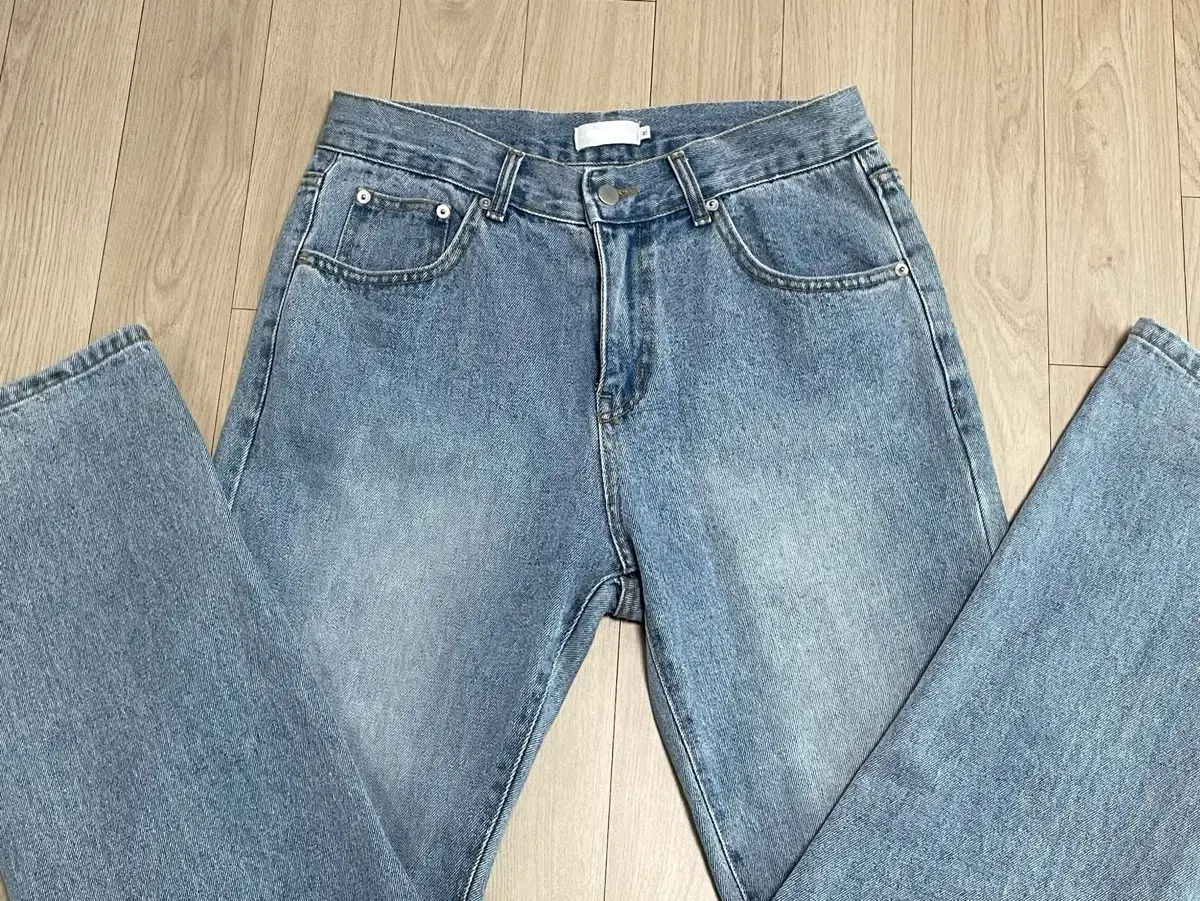 M)핏,색감 다 예쁜 청바지 데님 팬츠 와이드 스트레이트 중청 연청
