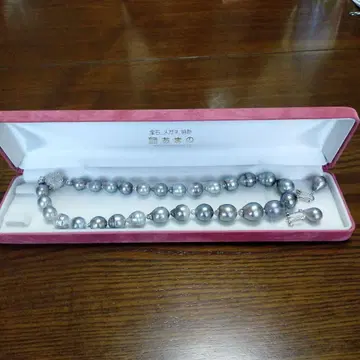 실버 진주 목걸이 케이스 포함