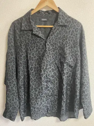 로트와일러 L/S 긴팔 셔츠 레오파드 레이온