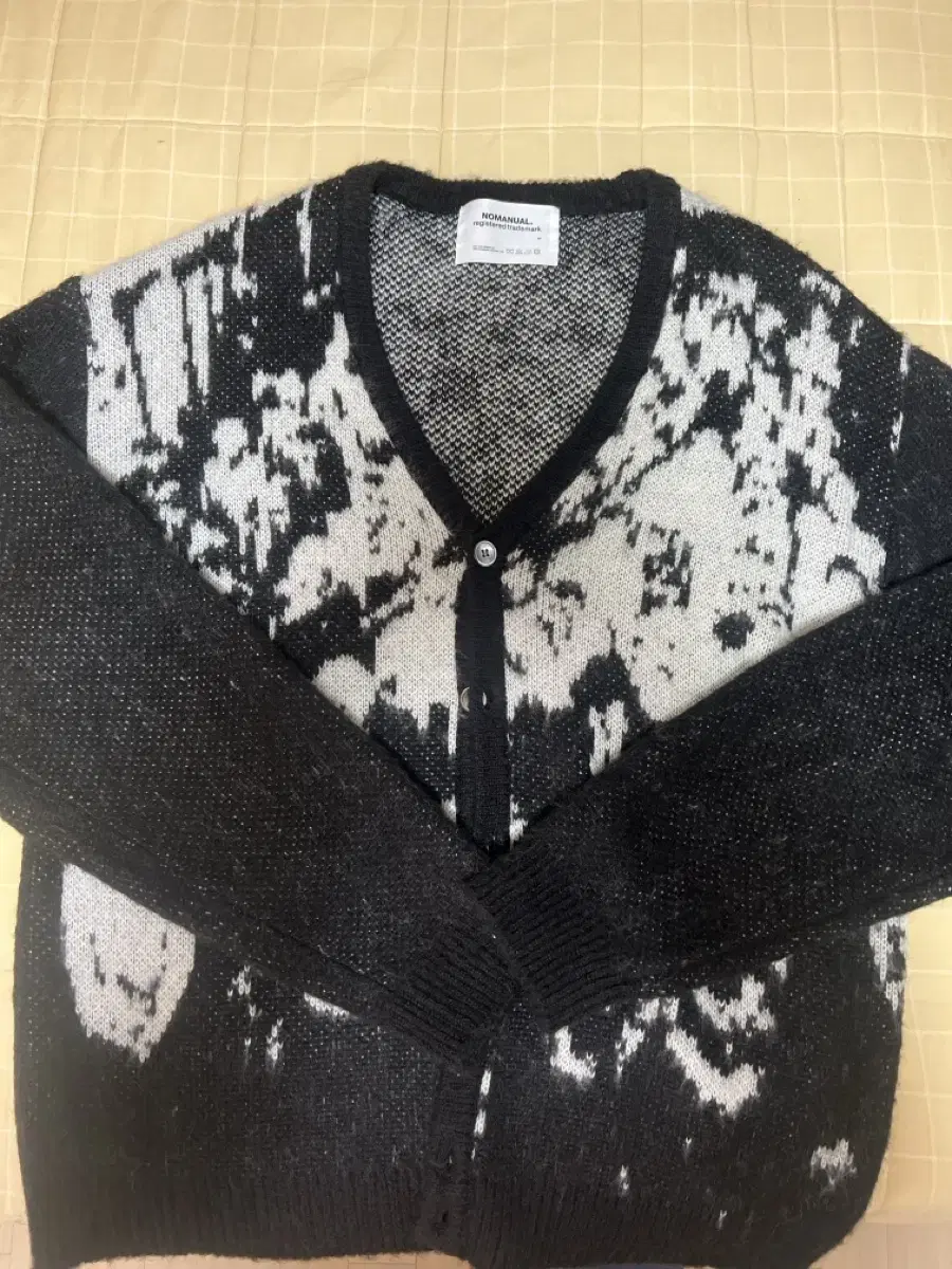 No-Manual Cardigan PPS HAIRY CARDIGAN - BLACK