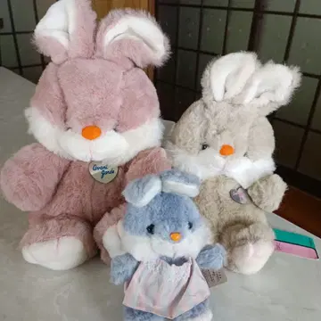 오리엔탈 토이 쇼와 레트로 아방가르드 봉제 인형 토끼 당시 물건