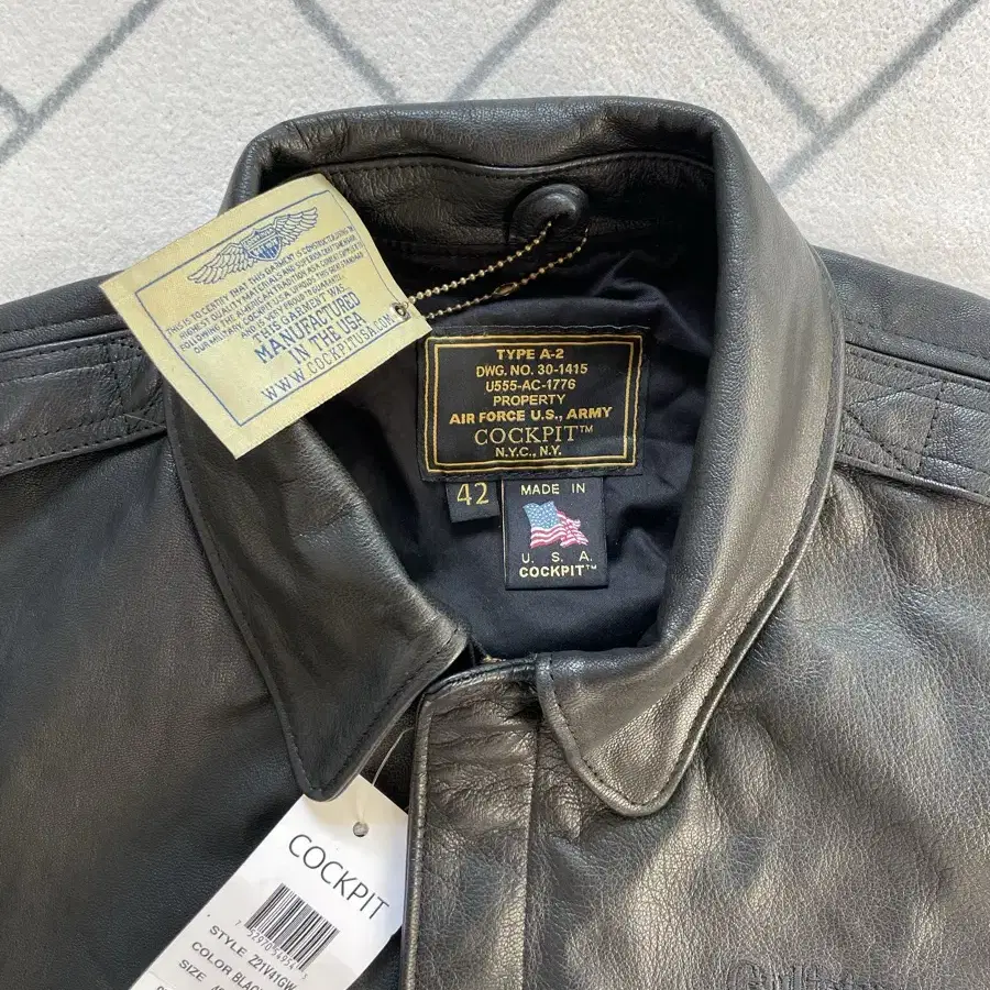 New Product/42) Cockpit USA U.S.A.F A-2 Leather Jacket #콕핏