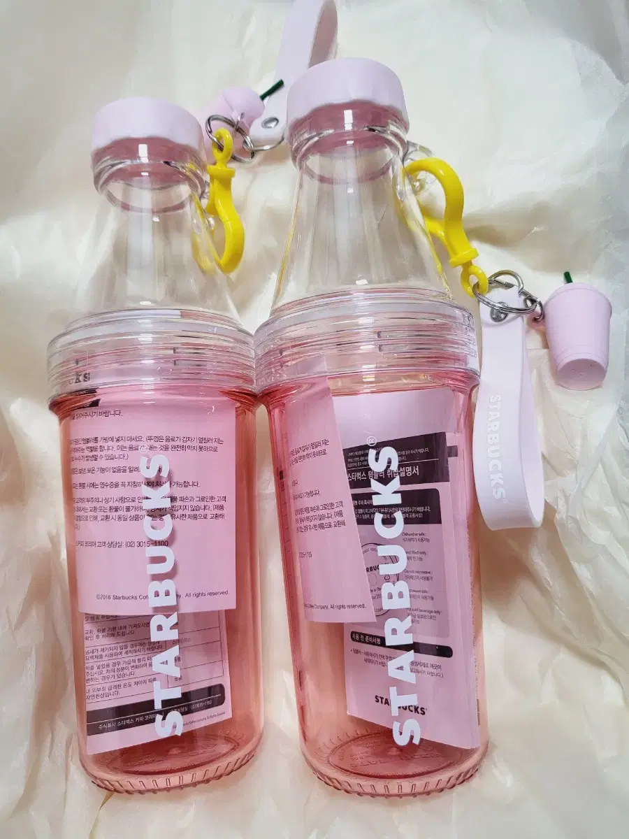 스타벅스 핑크 밴드 피비 워터보틀 591ml.벤티사이즈 (17 여름MD)