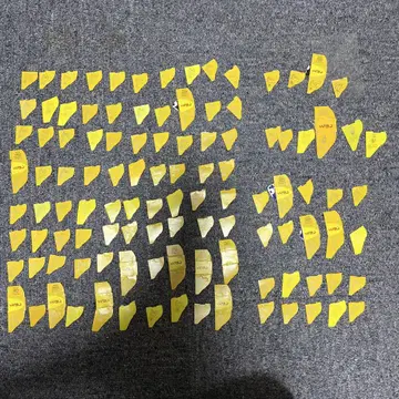 은색 엔젤 103개 금색 엔젤 4개 쿄로짱 은색 3개
