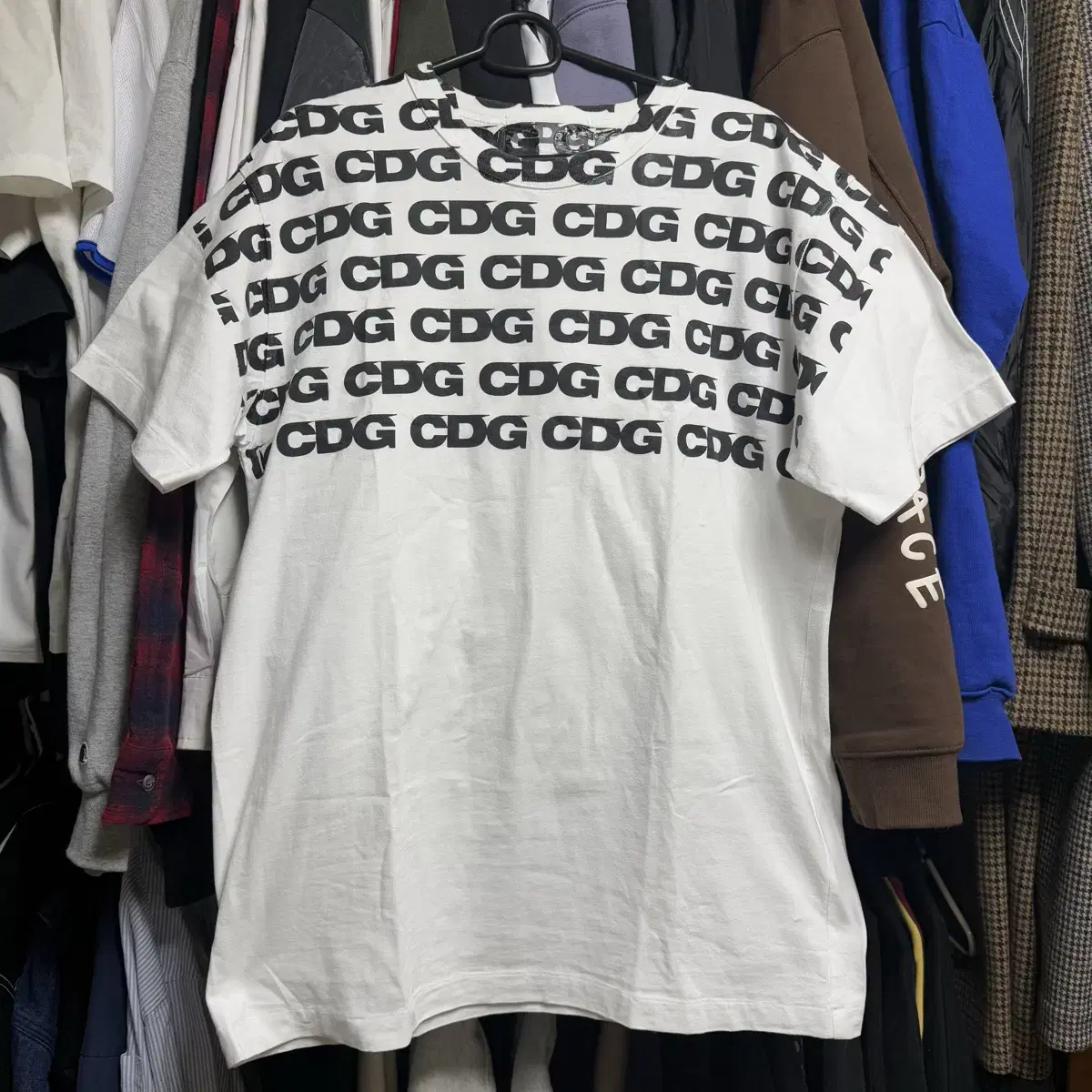 꼼데가르송 CDG스펠로고 반팔 티셔츠 [XL]
