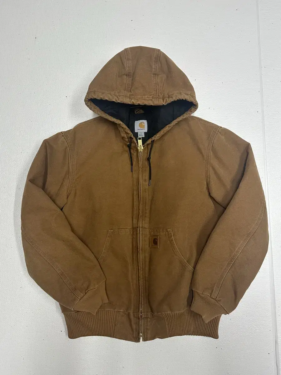 (S) 칼하트 덕 액티브 후드자켓 J130 브라운