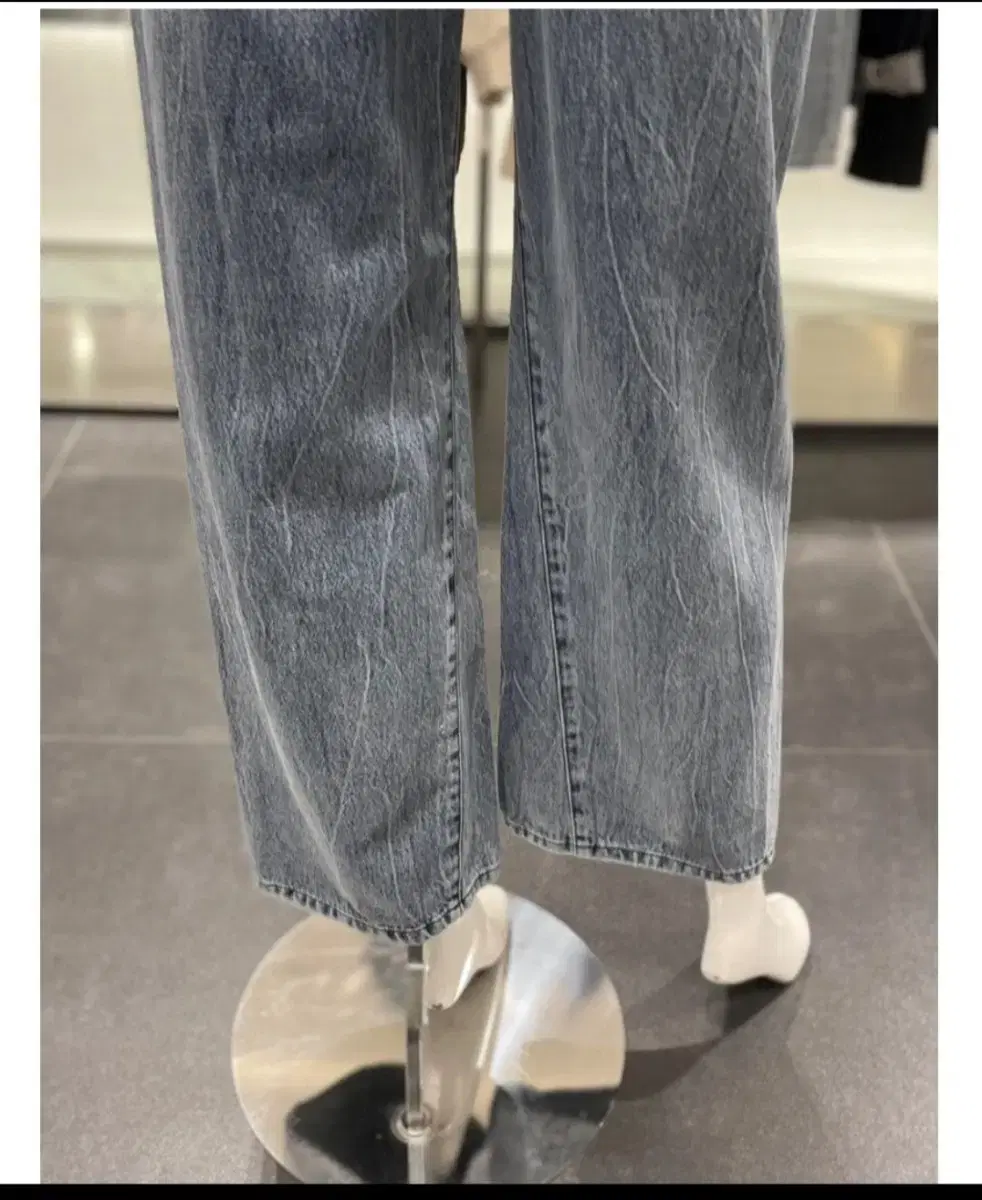 보브 백 밴딩 세미와이드 팬츠