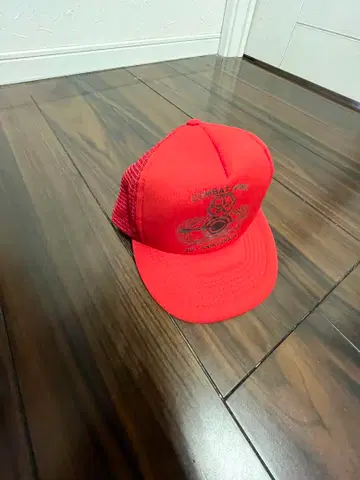 90s CAPITAL 빨간색 캡 프리 사이즈