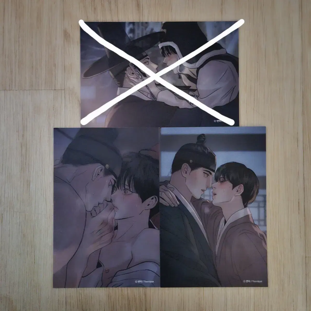 야화첩 투니크 1만원 특전 포카 엽서 세트 양도 승호 나겸 재이미샵 레진