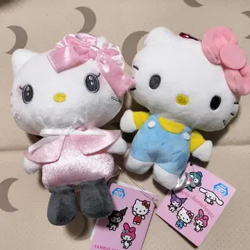 산리오 헬로키티 달밤의 인형 가마구치 봉제 인형 파우치