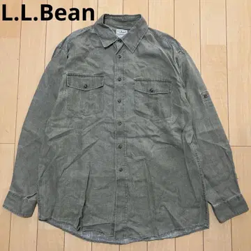L.L.Bean 엘엘빈 긴팔 셔츠 린넨 카키 L사이즈