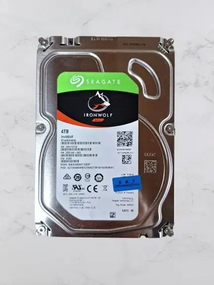 시게이트 IRON WOLF SATA HDD 4TB 3.5인치 NAS서버용