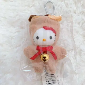 헬로키티 코스튬 인형 키링 루돌프