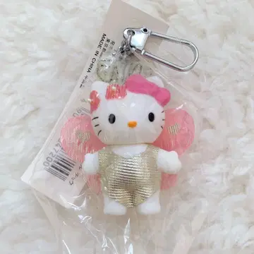 헬로키티 코스튬 인형 키링 나비