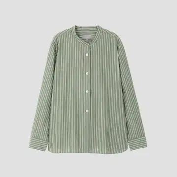 마가렛 호웰 23AW 트윈 스트라이프 스탠드 카라 셔츠