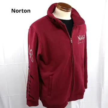 새상품 Norton 노트 속기모 맨투맨 레드 계열 XL사이즈