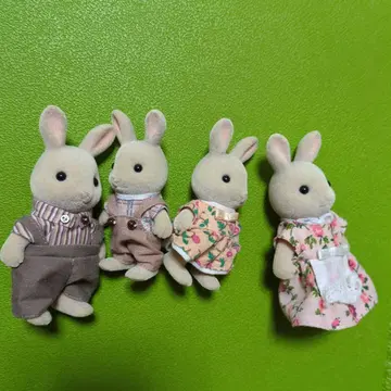 실바니안 패밀리 토끼 인형 4개 세트