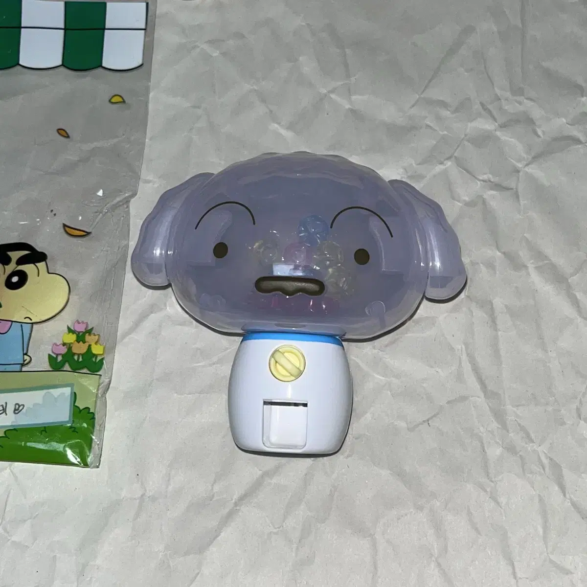 흰둥이) 반다이 크레용 신짱 짱구는 못말려 가챠 캡슐 머신 피규어