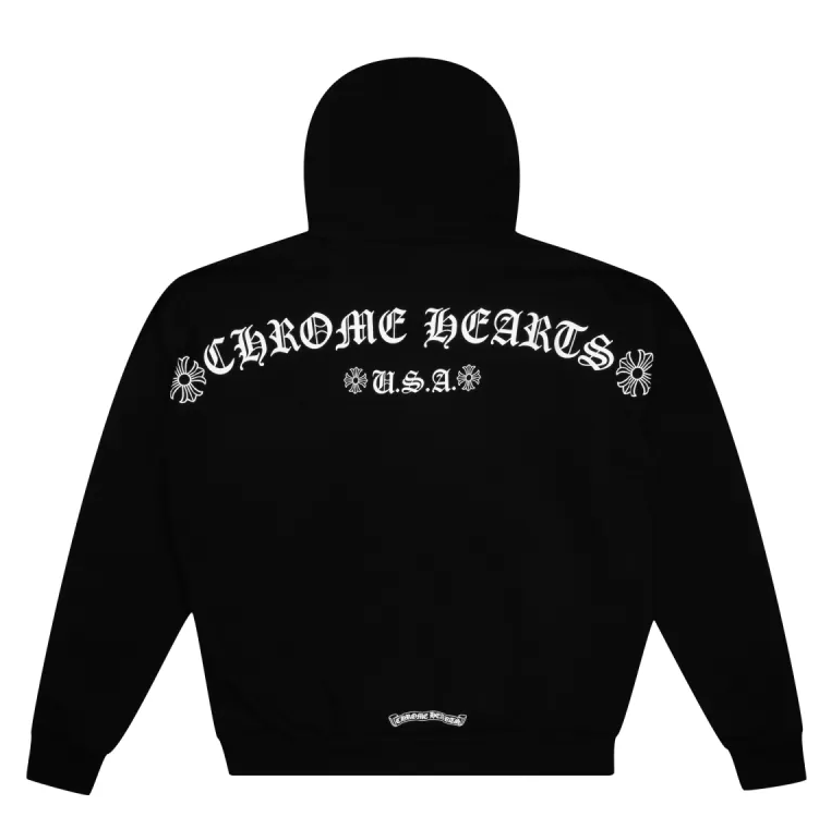 크롬하츠 티 로고 후디 블랙 새상품 M / L / XL 사이즈