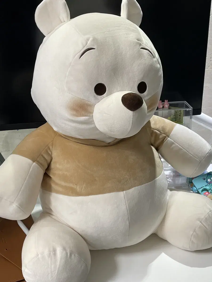 일본 정품 디즈니 곰돌이 푸 대형 인형