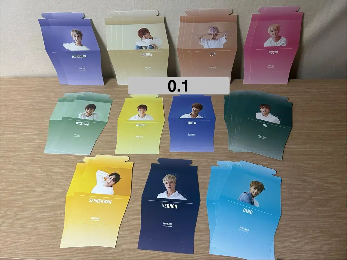 세븐틴 틴에이지 teen age 앨범 포카 스탠드 특전 정한 원우 쿱스