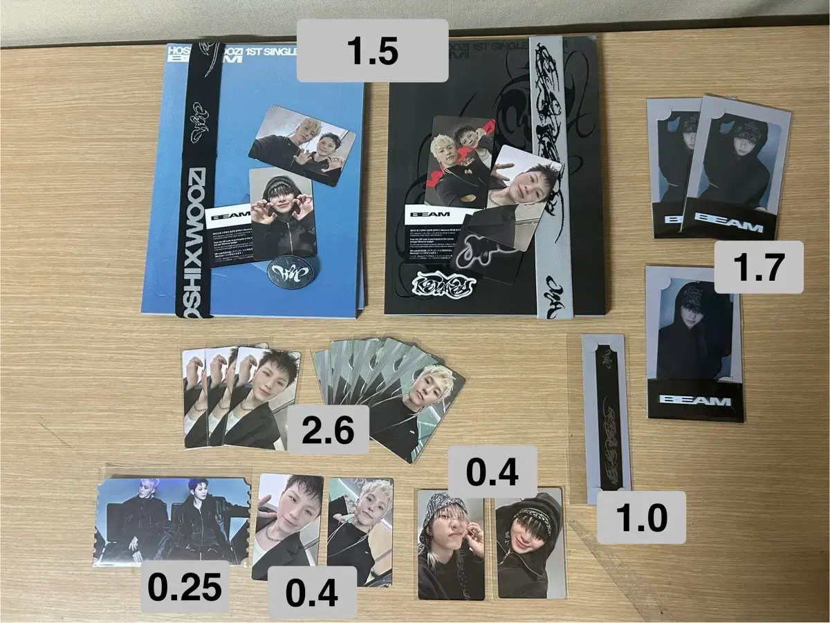 세븐틴 호우 팝업 위버스 특전 포카 앨범 호시 우지 7만원 동갑내기