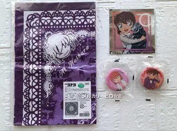 명탐정 코난 대형 손수건 홍장미(하이바라 아이) & 에드워드 코난