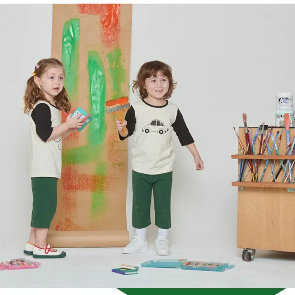 오가닉 아동복 상하의세트