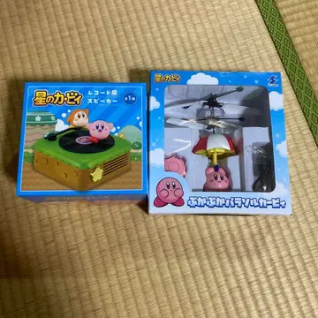 별의 커비 레코드풍 스피커 둥실둥실 파라솔 커비 세트