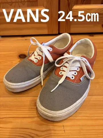 Vans 그레이/오렌지 스니커즈 24.5cm