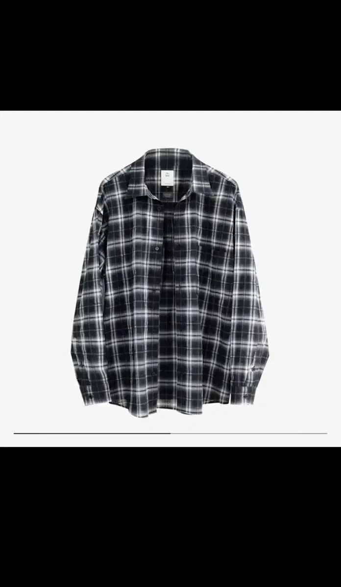 [4] 폴리테루 루즈드 체크셔츠 블랙앤화이트