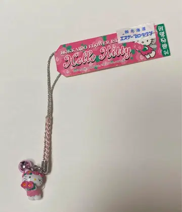 헬로키티 지역 한정 스트랩 홋카이도 한정 플라워 아일랜드 목걸이