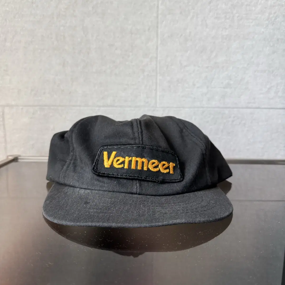 USA Vermeer 블랙 패치 모자 빈티지 볼캡