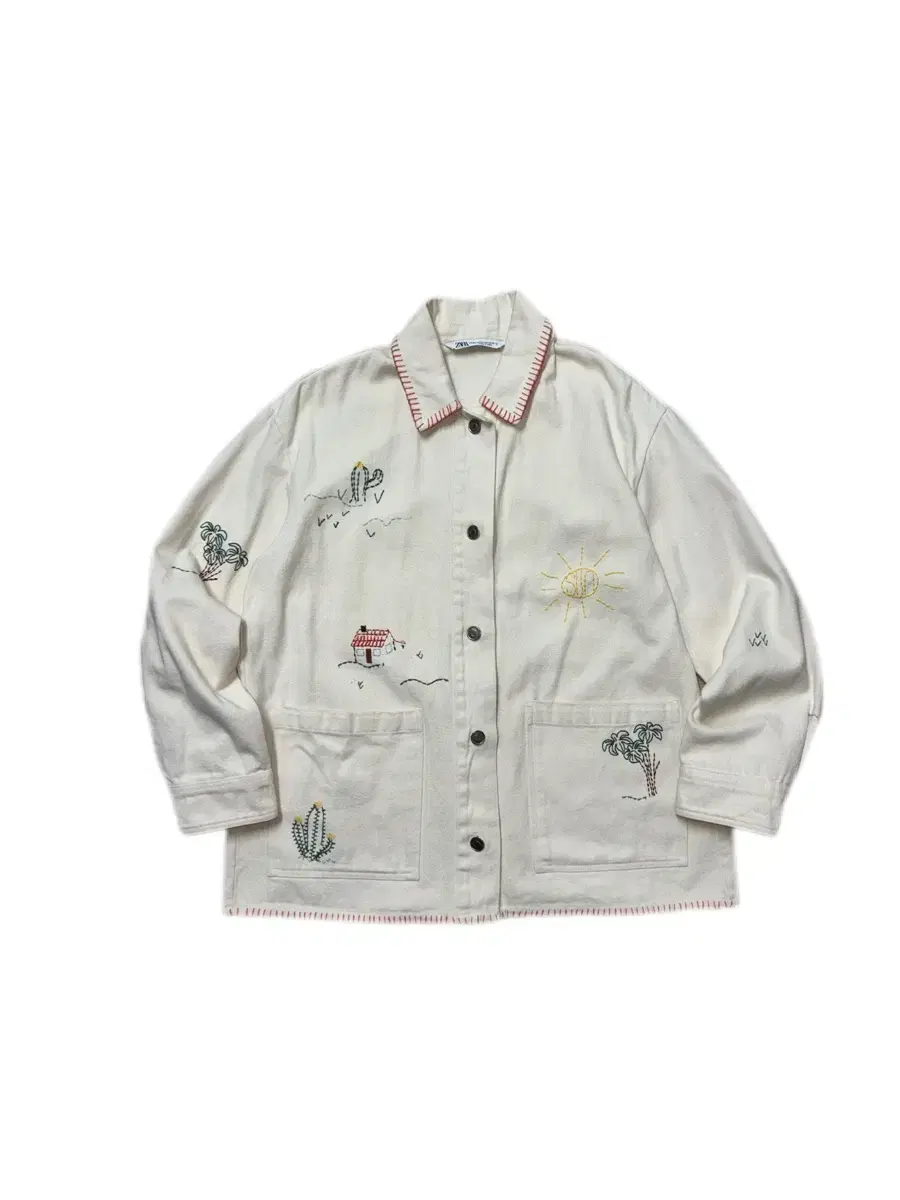 zara 자라 자수셔츠자켓 네이티브자켓 웨스턴